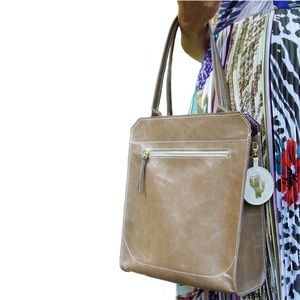 Feel Handmade Taupe Leather Tote Bag